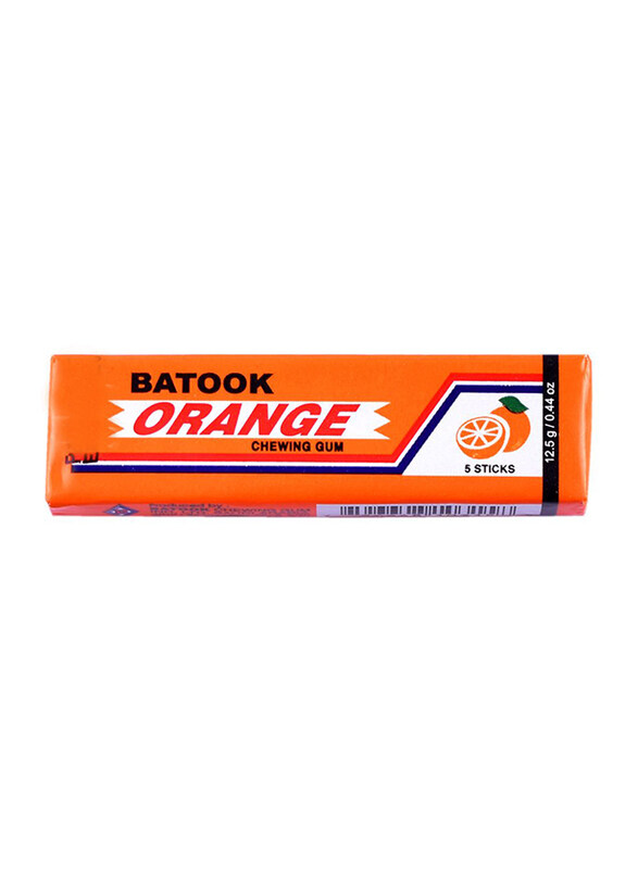 

Batook Orange Chewing Gum, 5 Sticks x 12.5g