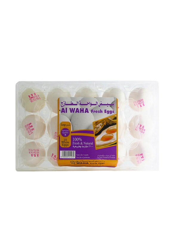 

Al Waha White Eggs, 15 Pieces