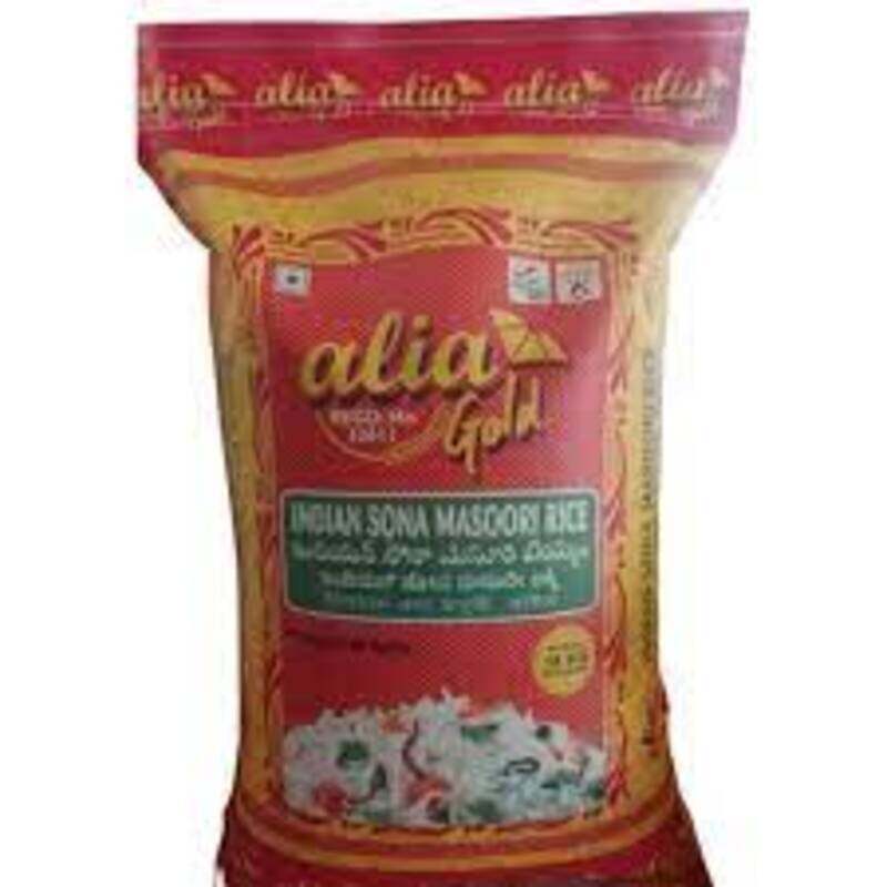 

Alia Royal Chef Sona Masoori Rice Alia Gold 10LBS*60pcs