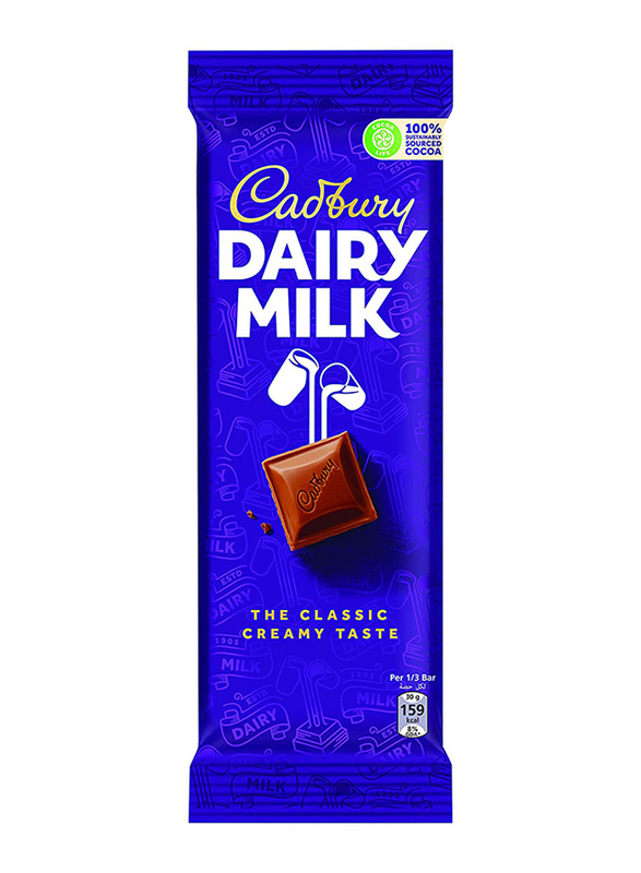 Cadbury Dairy Milk Chocolate, 90g