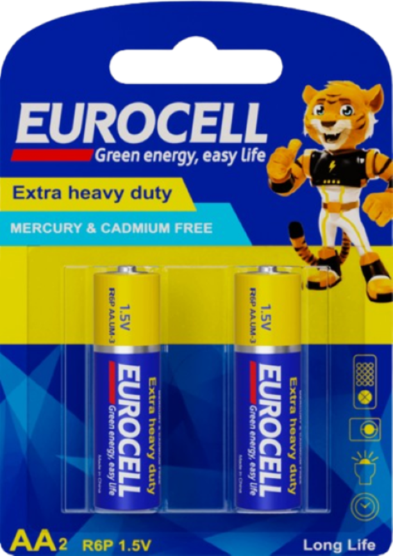 

Eurocell Extra Heavy Duty AA2 Batteries