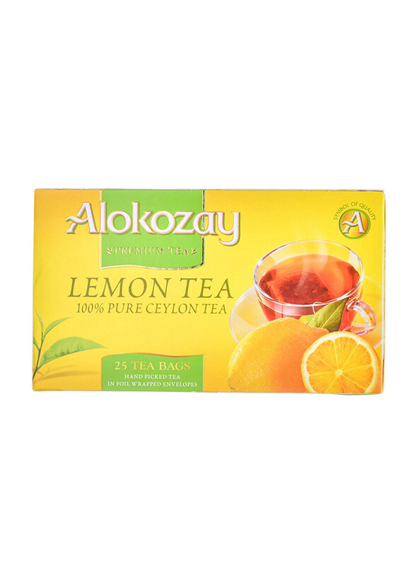 

Alokozay Black Lemon Tea, 25 Tea Bags x 2g