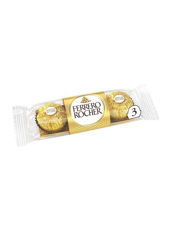 

Ferrero Rocher Chocolate Praline Treat Pack, 3 Pieces, 37g