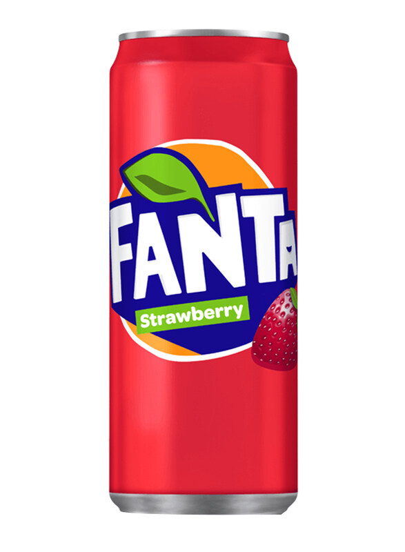 

Fanta Strawberry Carbonated Soft Drink Can, 330ml