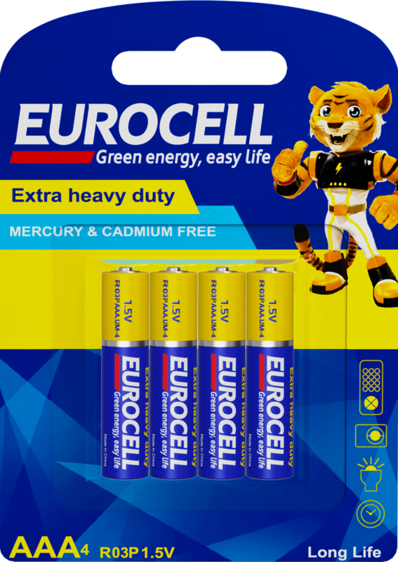 

Eurocell Extra Heavy Duty AAA4 Batteries