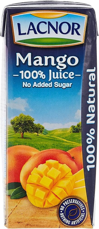 Lacnor Mango Juice 180ml 1*64pcs