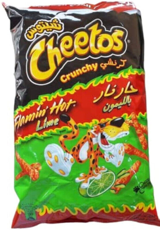 

Lays Cheetos Crunchy Flaming Hot Lime 200gm*25pices