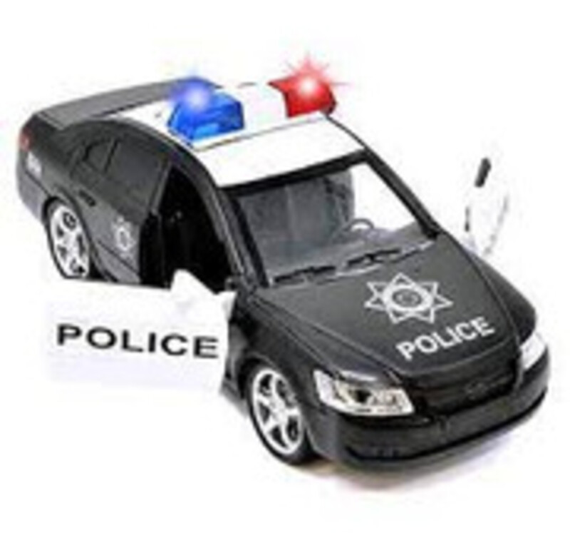 City Black Police Car Age 6-12