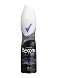 Rexona Invisible Black + White Deodorant, 200ml