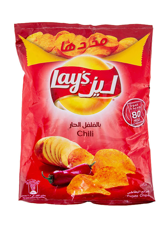 Lays Chilli Potato Chips, 80g