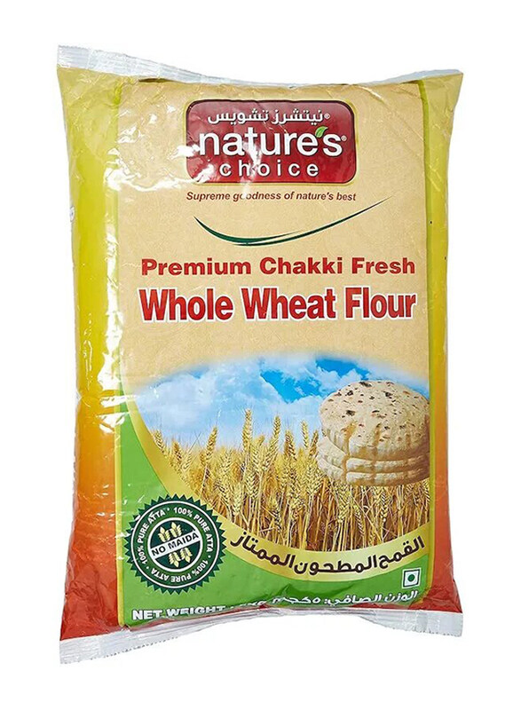 

Natures Choice Premium Chakki Fresh Whole Wheat Flour, 5 KG