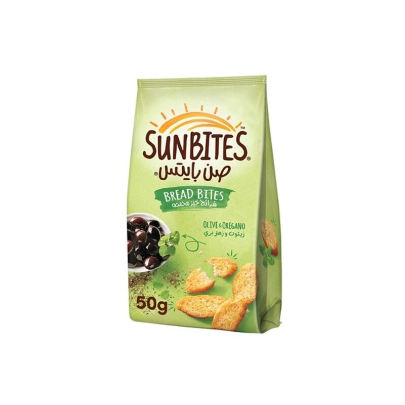 Sunbites Bread Bites Olive Oregano50gm*150pices