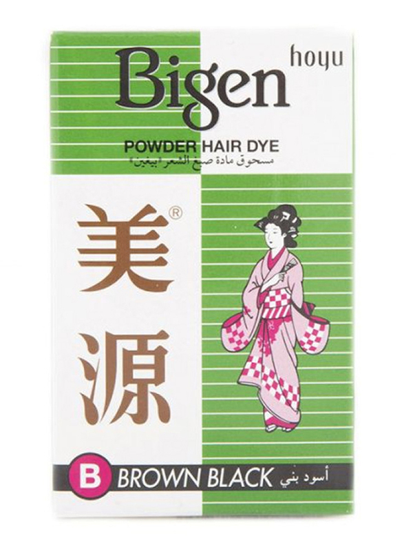 Bigen Powder Hair Dye, 6g, B6Gm Brown Black