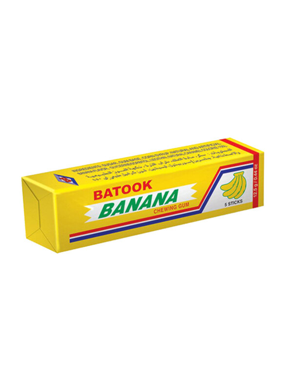 

Batook Banana Flavored Chewing Gum, 5 x 12.5g
