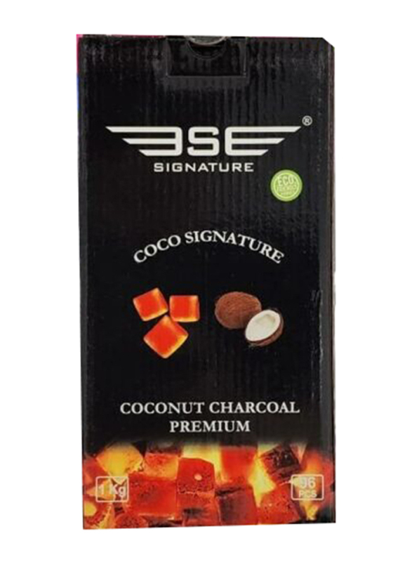 Signature shisha Coconut Charcoal Premium, 96-Pieces, 1Kg