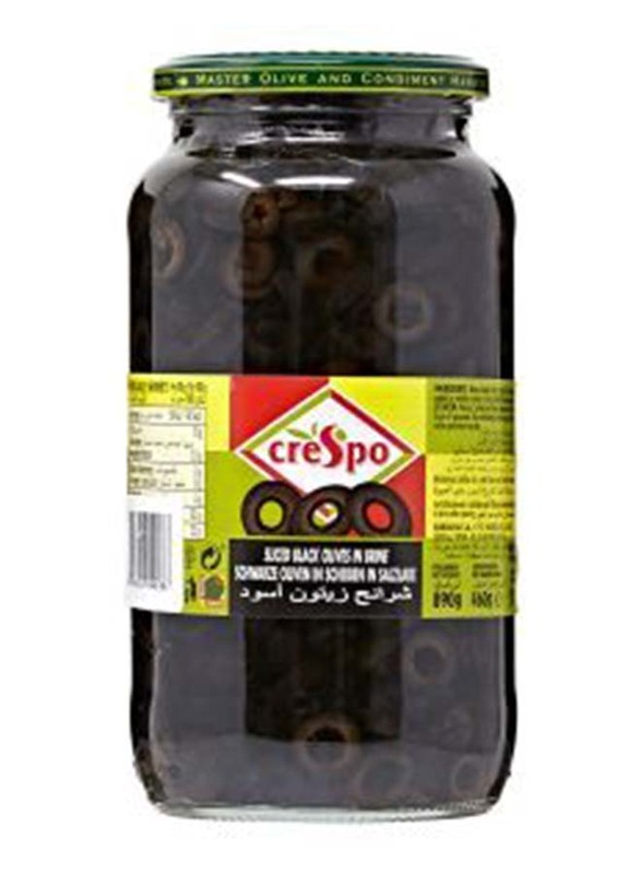 Crespo Sliced Black Olive (Jar) 333g*96pcs