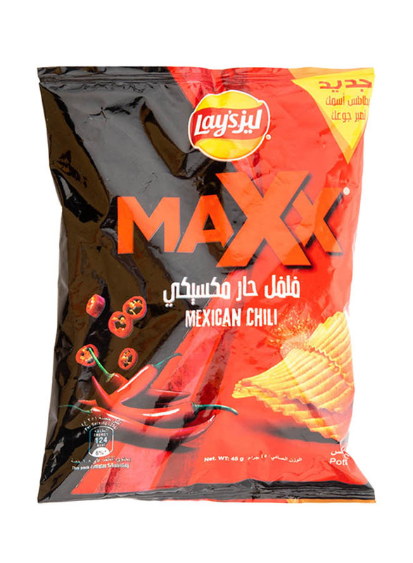 Lay's Maxx Mexican Chili Potato Chips, 45g