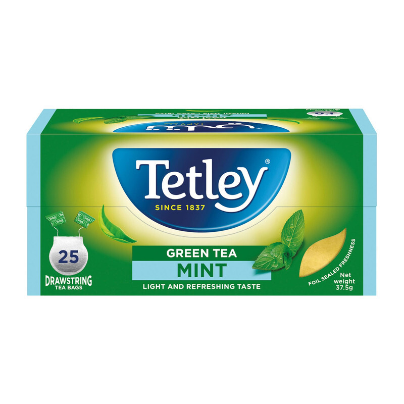 Tetley Green Tea Mint  25Bags*72pcs