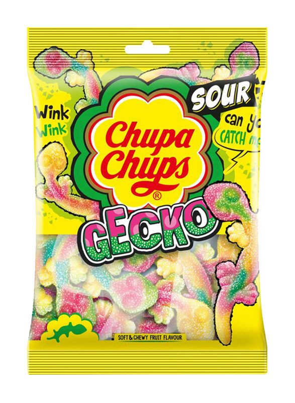 

Chupa Chups Sour Gecko Gummy Candies, 90g