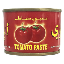 Tomato Paste Ahlan Tin 70g*100*25packs