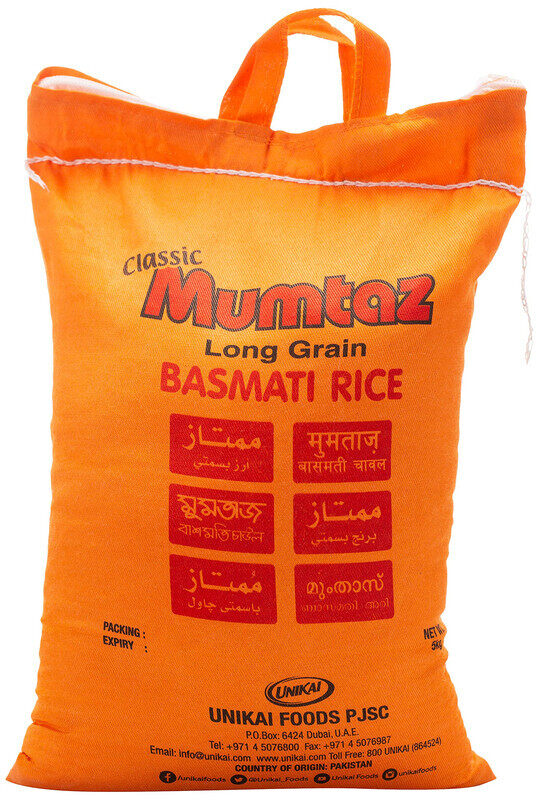 

Emirate Mumtaz Basmati Rice 5kg*20pcs