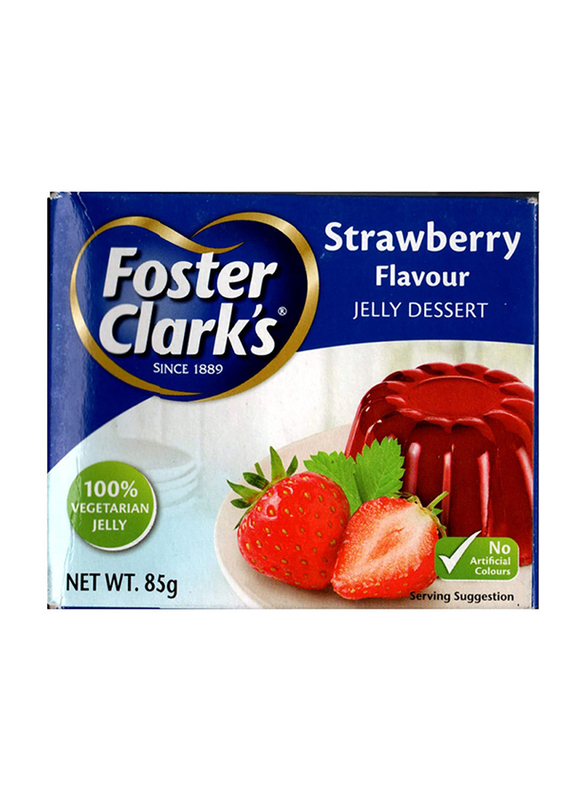 Foster Clark's Strawberry Flavour Jelly Powder, 85g