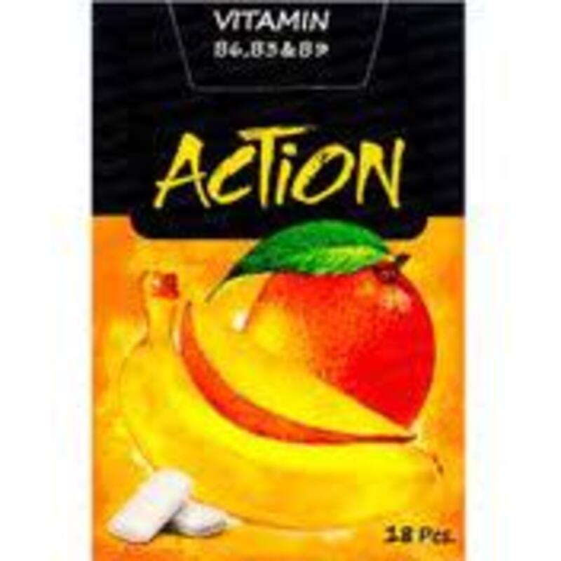 Action Vitamin Mango&Banaa Gum 23.8gm*200pcs
