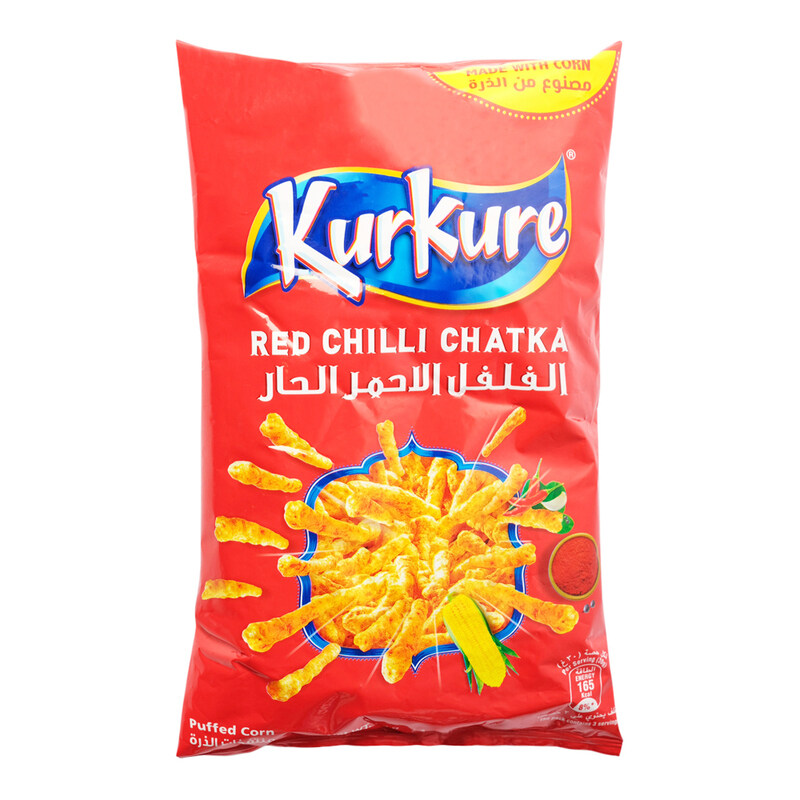 

Lays Kurkure Red Chilli Chatka 90gm*75pices