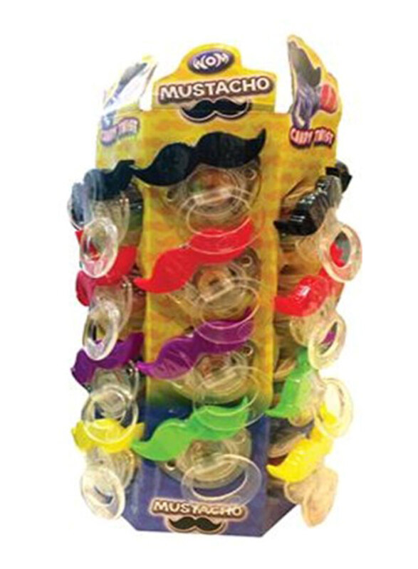 

Wom Pop Bites Moustache Lolly Candy, 15g