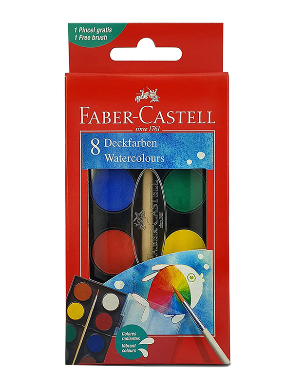 Faber-Castell Watercolor, 12 Piece, Multicolour