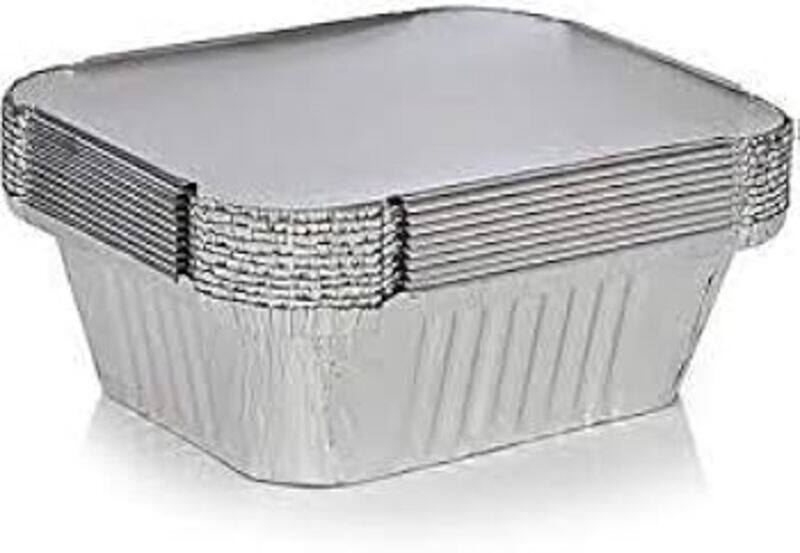 

Hilal Aluminum Foil Container With Lid Large (1x10),30pcs