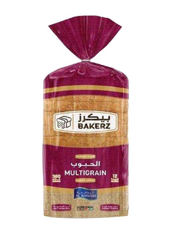 

Bakerz Al Rawabi Sliced Multigrain Bread, 360g