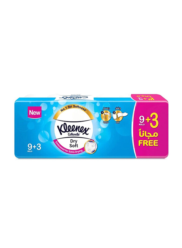 

Kleenex 2 Ply Cottonelle Dry Soft Toilet Tissue, 12 Rolls x 200 Sheets