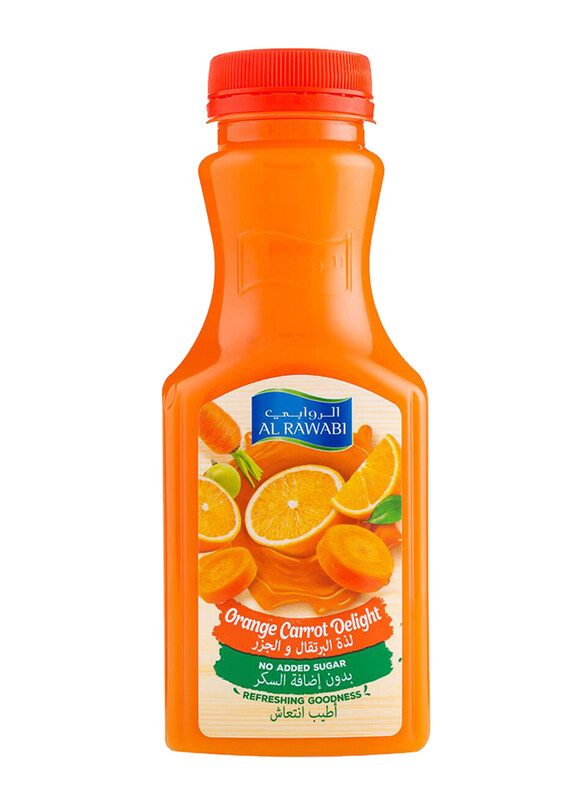 

Al Rawabi No Added Sugar Orange Carrot Delight Juice, 350ml