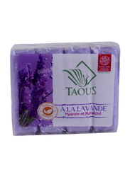 Taous Lavender Fragrance Beauty Soap Bar, 4 Pieces x 125g