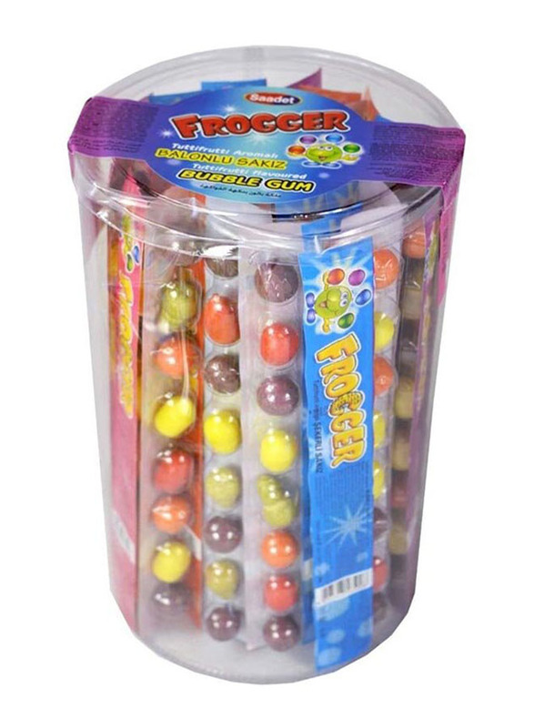 Frogger Fruits Flavour Ball Candy Chewing Gum, 22g