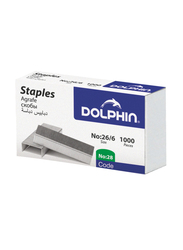 Dolphin Staples Pin, 1000 Piece, Silver