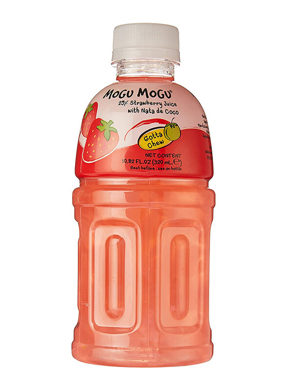 

Mogu Mogu 25% Strawberry Juice with Nata De Coco, 320ml