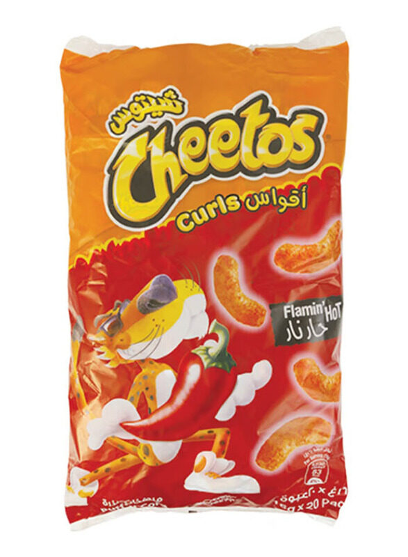 

Cheetos Curls Flamin Hot Puffed Corn, 16g