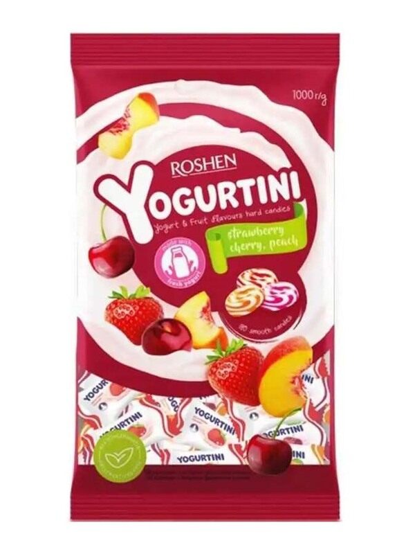 

Roshen Yogurtini Strawberry Cherry Peach Candy, 1 KG