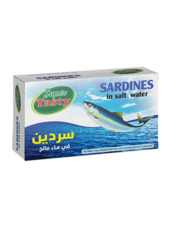 Super Tasty Sardines in Salt Water, 125g