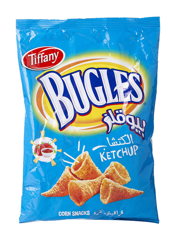 Tiffany Bugles Ketchup Crispy Corn Snacks, 90g