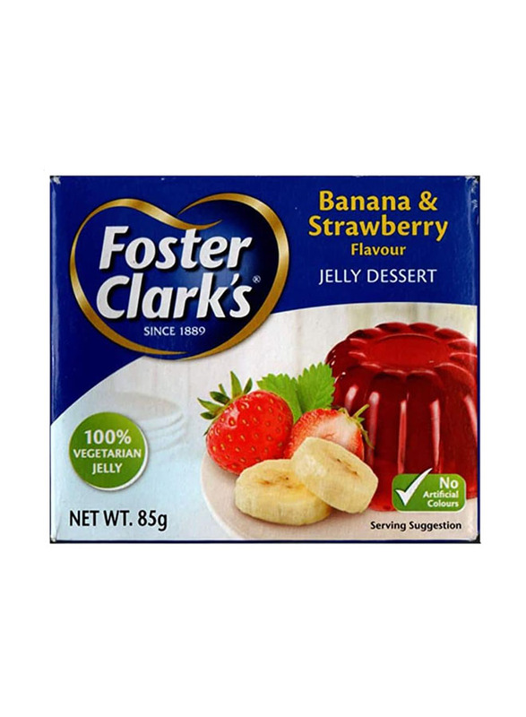 Foster Clark's Banana & Strawberry Jelly Powder, 85g