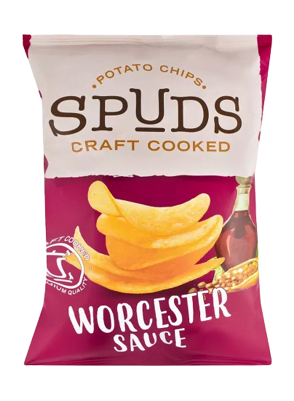 Spuds Worcester Sauce Potato Chips, 50g