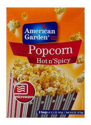 American Garden Hot & Spicy Microwave Popcorn, 273g