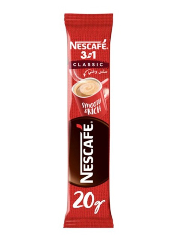 Nescafe 3-in-1 Classic Instant Coffee Mix, 40 Sticks x 20g