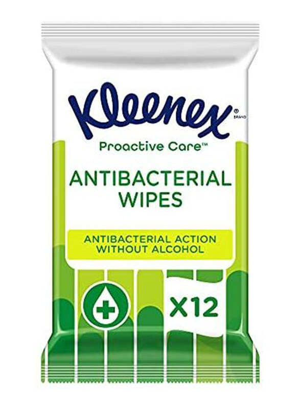 

Kleenex Hygienic Proactive Care Cleansing Wipes, 12 Sheets