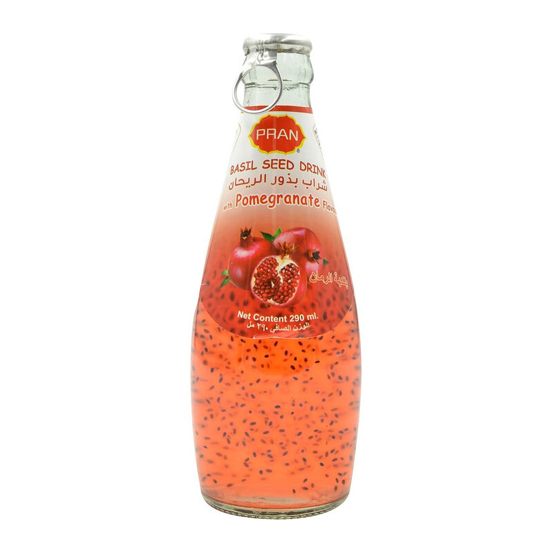 Pran Basil Seed Drink Pomegranate 290ml*150pieces