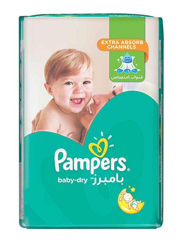 Pampers Active Baby Dry Diapers, Size 14, Junior, 11-18 kg, Carry Pack, 14 Count