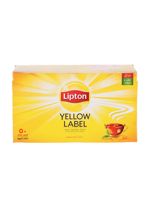 

Lipton Yellow Label Black Tea, 50 Tea Bags x 2g